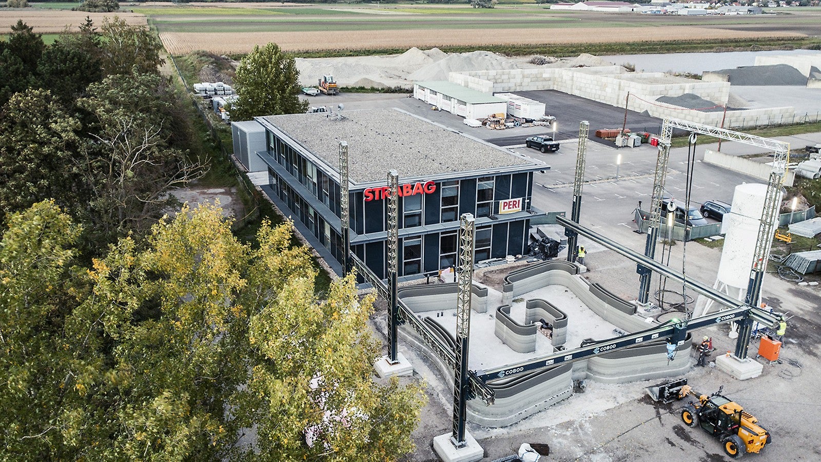 <p>Austria&amp;rsquo;s first 3D-printed building is being constructed in Hausleiten, Austria. Construction technology group STRABAG&amp;nbsp;together with PERI is realising a roughly 125 m&amp;sup2; office building next to its asphalt mixing plant in Hausleiten. The pure printing time for the building extension is approx. 45 hours.&amp;nbsp;</p><br/>